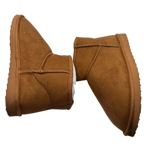 Stitch Fix MIA Bearpaw Shorty Brown SZ 9 Suede Ankles Boots Bootie Shearling - Picture 5 of 6